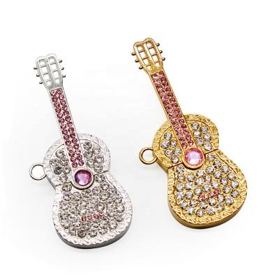 China Bulk Stick Gift Jewelry Guitar Shape Flash USB Thumb Drive 4GB 8GB 16GB 32GB USB Drive Memory for sale