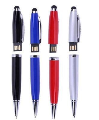 China Pen High Speed ​​Cable 2.0 Pen Shaped Style USB Promotional Metal USB Flash Drive 8GB 16GB for sale