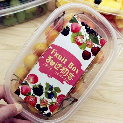 China Custom waterproof food packaging sticker factory price printing food label sticker fruit waterproof box sticker for sale