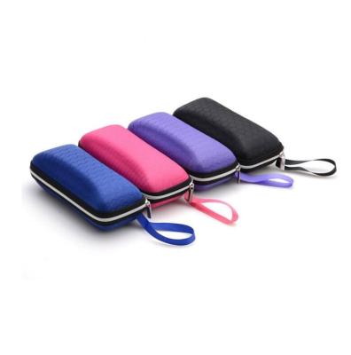 China Queena Eyewear Eco-Friendly Cases Cover Sunglasses Case For Women Lanyard Zipper Eyeglass Cases Glass Box for sale