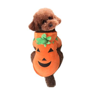 China Funny Stocked Pumpkin Costume Winter Pet Costume for sale