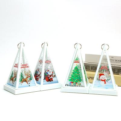 China Birthday Christmas Decoration Wind Lamp Three-Dimensional Triangle Candle LED Candle LED Party Atmosphere Electronic Decorations for sale