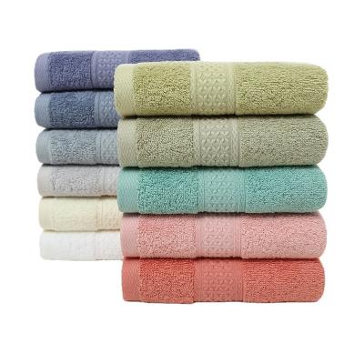 China Home Hotel 100% Cotton 34*74cm Absorbent Hand Pure Face Hair Shower Microfiber Towels Bathroom Cleaning Home Hotel For Adults for sale