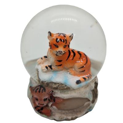 China Europe Tiger Snow Globe Christmas Tree With Customizable Base for sale