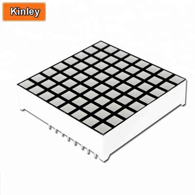 China KL-12288-APG Message Display Common Cathode 3mm 1.2 Inch 8x8 Square Dot Matrix Led Display Module For Text Display for sale