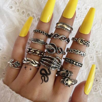 China Wholesale American Couples Ring Skull Butterfly Heart Flower Fashion Hiphop Gomi Fashion Jewelry Fine Jewelry Rings for sale