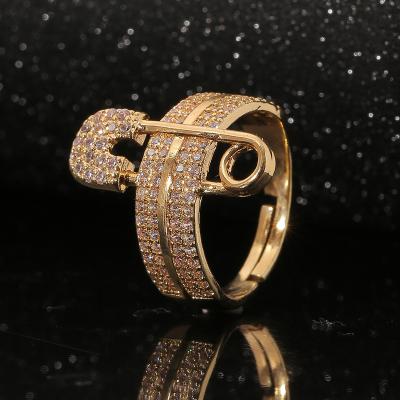 China High Quality Gomi Engagement Diamond Ring For Women Fashion Jewelry Luxury Copper Rings for sale