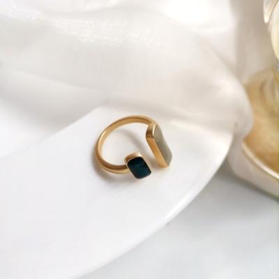 China Hot Fashion Fing Lucky Ring Ideas Rings Jewelry Women Adjustable Open Geometric High Quality Gomi Sale for sale