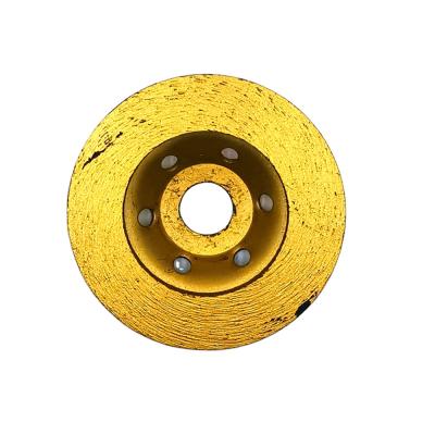 China 110mm Cold Press Continuous Rim Cup Deburring Grinding Wheel For Polishing Granite Stone Marble for sale