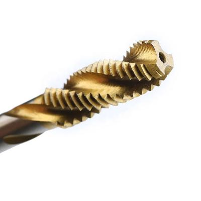 Chine Drilling& metric thread tapping titanium coated HSS tap die drill bit à vendre