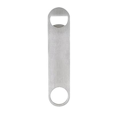 China Promotion Viable Gift Heavy Duty Metal Stainless Steel Flat Promotional Beer Bottle Opener For Kitchen Restaurant for sale