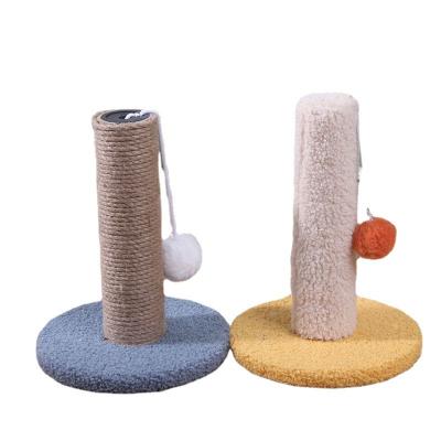 China Factory direct sale cats single small claw Cat Climbing Frame Cat Grinding column sisal rope pet climbing toys for sale