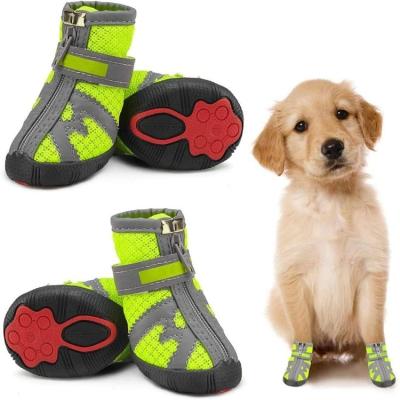 China Soft Breathable Wearable Stocked Mesh Pet Dog Non Slip Walking Raising Shoes for Cats Dogs Small Puppy Bumps Booties Dog Shoes for sale