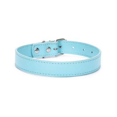 China Cat Collar Decorative Pu Dog Collar Sustainable Adjustable Leather Pet Collar for sale