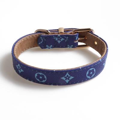 China New Sustainable Vintage Pet Collar Multicolor Metal Buckle Optional Dog Collar for sale