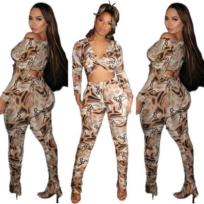 China wholesale Anti-wrinkle spring clothes culture top jogger set sportswear ladies 2 piece set women long sleeve t-shirt set for sale