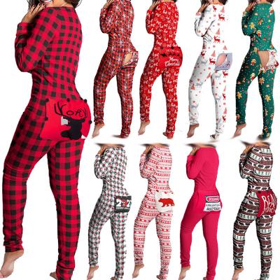 China Snowflake Plaid Flapper Adults Onesie Others Winter Lounge Wear Women's Functional Onesie Christmas Pajamas for sale