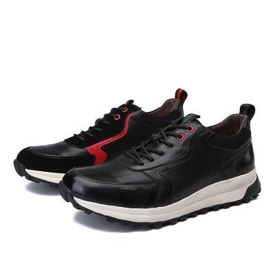 China Cushioning Wholesale Custom Black Leather Mens White Shoes Mens Sneakers 2022 Fashion Running Sneakers For Men Spring Casual for sale