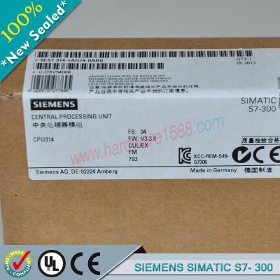 China SIEMENS SIMATIC S7-300 6ES7314-6CH04-4AB1 / 6ES73146CH044AB1 for sale