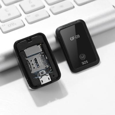 China 2021 GF-09 Mini Handheld Remote GPS Tracker Voice Magnetic Car GPS Locator for sale