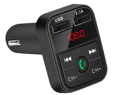 China FM Transmitter 2 Black Usb Dual USB Charger Fm Transmitter BT Car Fm BT Transmitter for sale