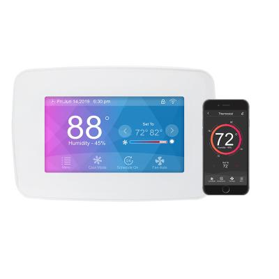 China Etop 2 Stage Modern WIFI Touch Screen Thermostat Underfloor Heating Parts Color Wifi Touch For North American Heat Pump CH7100 for sale