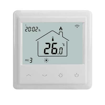 China Modern energy saving programmable temperature controller 85-220V floor heating thermostat 7days without wifi thermostat for sale