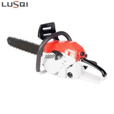 China 2-Stroke China Manufacture LSQ5800B pump-film type handheld gasoline wood cutter 58cc 2 stroke small chainsaw for sale