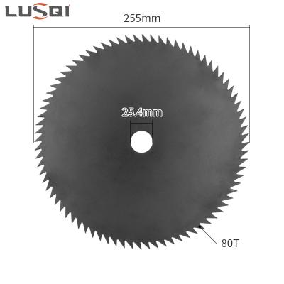 China Brush cutter trimmer Head New product C1024 brush cutter 255*25.4mm*80T black color saw grass garden tool trimmer head for sale