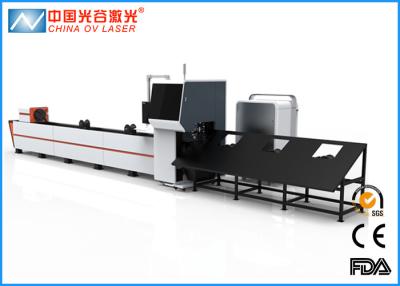 China Galvanized Steel Laser Tube Cutting Equipment with IPG Nlight Raycus for sale