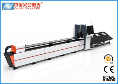 China Stainless Steel Waist Round Automatic Tube Cutting Machine with 1000watt Fiber for sale