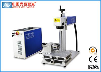 China Fiber Rotary MOPA Laser Marking Machine for Cylinder Steel and Pipe with XY Movable Table for sale