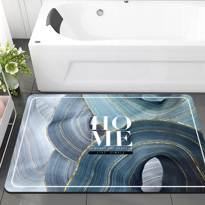 China Water Rubber Diatom Mud Floor Play Mat Cover Non-Slip Quick Dry Absorbent Super Washable Bathroom Rubber Door Mat for sale