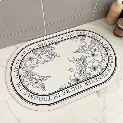 China Viable Custom Design Floor Cover Bathroom Mat Quick Drying Anti Fatigue Super Absorbent Bathroom Mats for sale