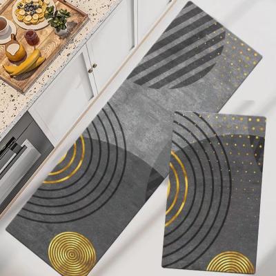 China Kitchen Mat For Home Customizable Printed 100% Polyester Floor Mat Rubber Backing Indoor And Outdoor Kitchen Bathroom Door Mat for sale