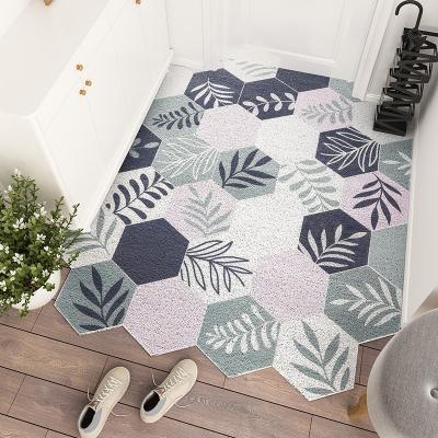 China New Design Modern Style Entrance Mat Coil PVC Door Mat Anti-Slip Waterproof Mat Washable For Home for sale