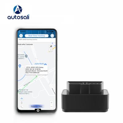 China Anti-knock down alarm no installation OBD plug-and-play II Anti-knock down alarm gps navigation car trip location gps tracker with platform system for sale