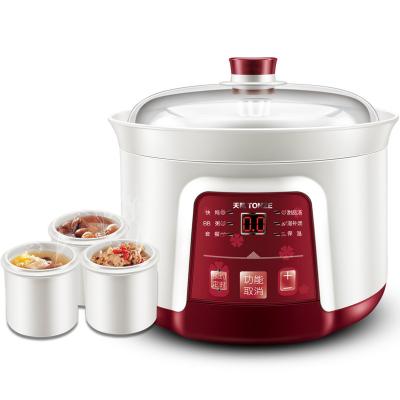 China Easy Electric Ceramic Multi Cooker Slow Cooker For Beef Stew Meat Recipes for sale