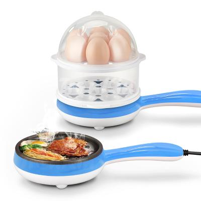 China Household Mini Egg Omelette Pancake Electric Fried Steak Frying Pan Boiled Egg Boiler Multifunctional Non-stick Cooker for sale