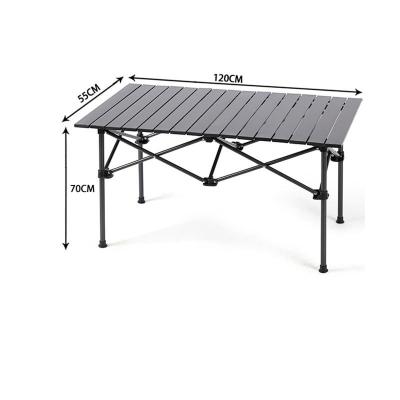 China Large Outdoor Outdoor BBQ Picnic Camping Aluminum Multifunctional Folding Fishing Aluminum Camping Table for sale