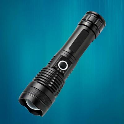 China Alloy JETSHARK LED P50 Telescopic Zoom Aluminum Alloy Power Display Charging Outdoor Strong Light Flashlight for sale