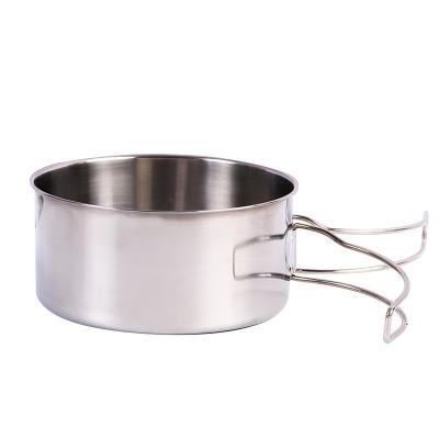 China 3 Person 3 Person Pots Outdoor Ultralight Pans Cooking Stainless Steel Outdoor Camping Pot Set Portable Cookware for sale