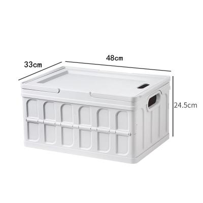 China Travel Portable Multifunctional Outdoor Camping Picnic Folding Box Transparent Storage Boxes for sale