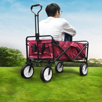 China Outdoor Camping Folding Utility Cart Folding Beach Cart Beach Cart Folding Utility Cart with All-Terrain Wheels for sale