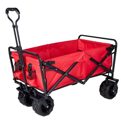 China Hot Outdoor Portable Folding Trolley Cart Picnic Sale Beach Travel Folding Utility Camping Handcart for sale