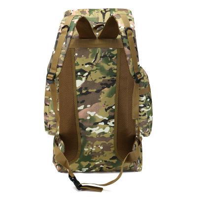 China High Quality Outdoor Large Capacity Canvas Waterproof Camouflage Hiking Backpack Hunting Military Tactical Rucksack for sale