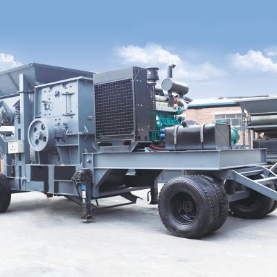 China Mining Gold Ore Rock Stone Lime Gravel Moving Stone Sand Etc. YIHAN making crusher stone crusher mobile crushing station crusher for sale