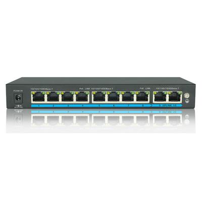 China POE CCTV Surveillance 1000Mbps 10 Port Network Gigabit Ethernet Poe Switch for sale