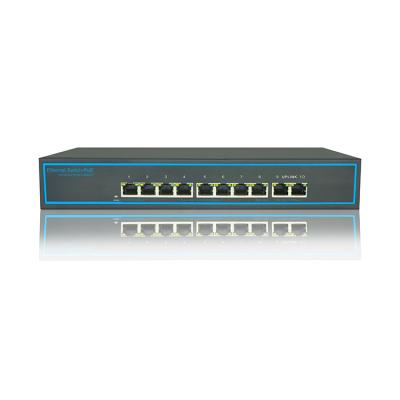 China POE 150W 10 Port Power Gigabit Ethernet POE Switch 10/100Mbps 52V For IP Camera for sale