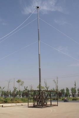 China Heavy Duty Pneumatic Telescopic Mast Telecommunication Antenna Tower for sale